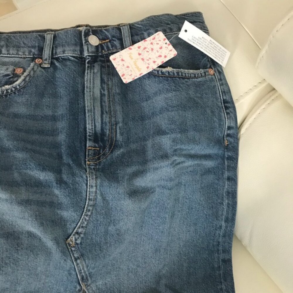 Free People Suzanne Midi Denim Skirt - Picture 5 of 7